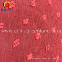 Tissu jacquard de polyester pour le vêtement de robe de femme (GLLML231)